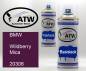 Preview: BMW, Wildberry Mica, 20306: 400ml Sprühdose + 400ml Klarlack - Set, von ATW Autoteile West.